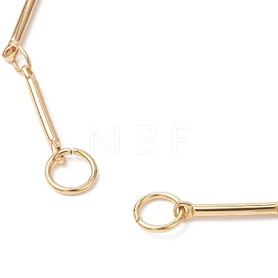 Brass Bar Link Chain Bracelet Making AJEW-JB01186-02-1
