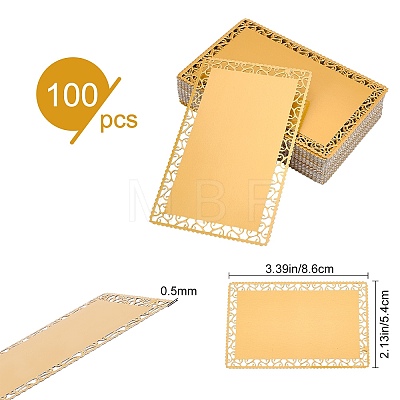 Aluminum Blank Thermal Transfer Business Cards DIY-WH0195-03B-1
