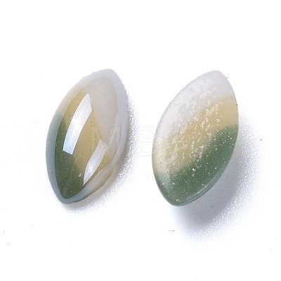 Opaque Glass Cabochons GGLA-S038-03E-5x10-1