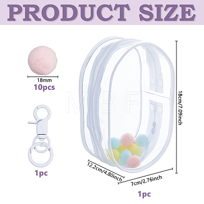 Transparent Plastic Storage Zipper Bags for Doll DIY-WH0899-713A-1