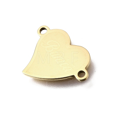 201 Stainless Steel Connector Charms STAS-B143-03H-G-1