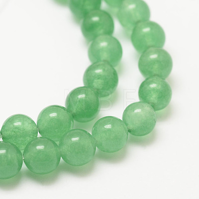 Natural White Jade Beads Strands G-G735-42-8mm-1-1