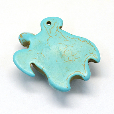 Synthetic Turquoise Pendants X-TURQ-S283-22-1
