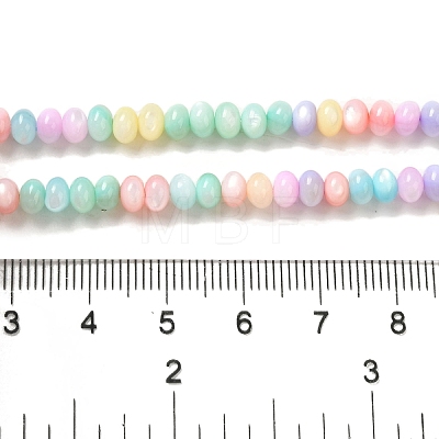 Rainbow Color Dyed Natural Freshwater Shell Beads Strands X1-SHEL-G018-02G-1