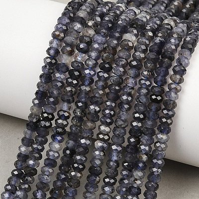 Natural Iolite Beads Strands G-P612-A02-01-1
