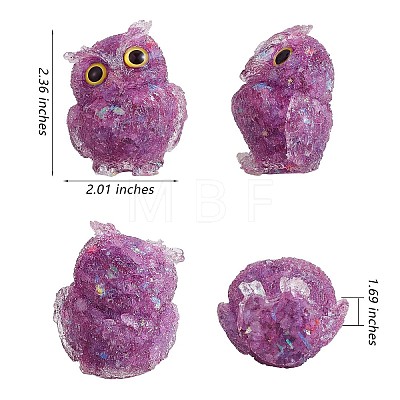 Crystal Owl Figurine Collectible JX545H-1