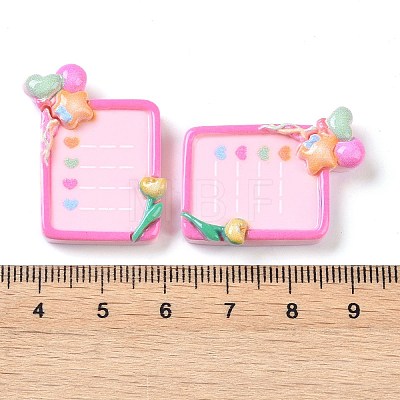 Opaque Resin Decoden Cabochons CRES-O002-01F-1
