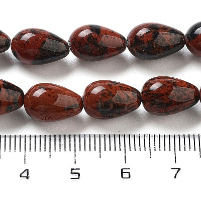 Natural Mahogany Obsidian  Beads Strands G-B106-A17-02-1