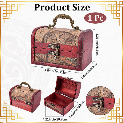 Vintage Wooden Jewelry Boxes AJEW-CL0005-45B-1