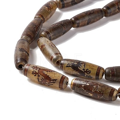 Tibetan Style dZi Beads Strands G-A024-01X-1