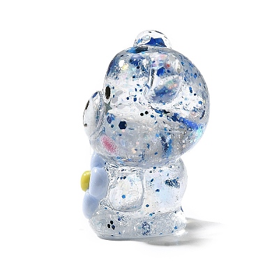 Transparent Resin Little Bear Ornament RESI-S015-01H-1