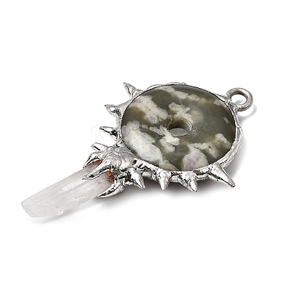 Natural Peace Jade Big Pendants G-G466-02P-12-1