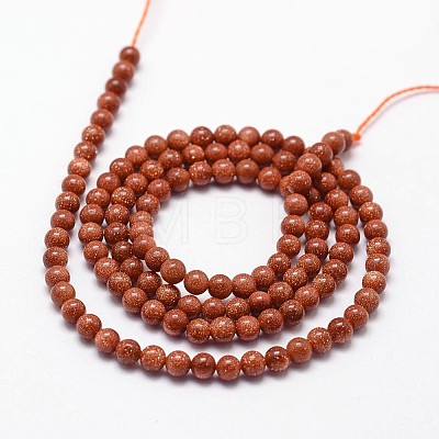 Goldstone Beads Strands X-G-N0200-01A-3mm-1