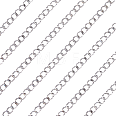 25M 304 Stainless Steel Curb Chains CHS-BM0001-11-1