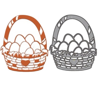 Easter Basket of Eggs Carbon Steel Cutting Dies Stencils PW-WG94262-01-1