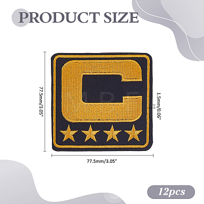 Computerized Embroidery Cloth Iron on/Sew on Patches LS-PATC-WH0006-91C-1
