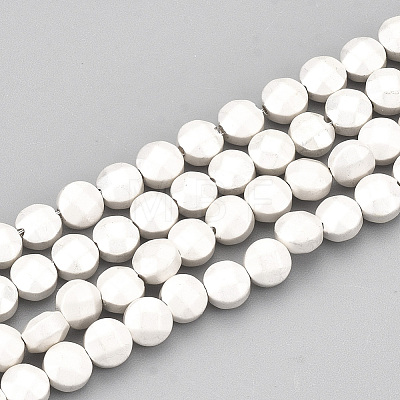 Electroplate Non-magnetic Synthetic Hematite Beads Strands G-T114-18-1