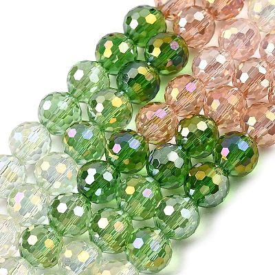 Electroplate Glass Beads Strands EGLA-D300-06-8mm-11-1