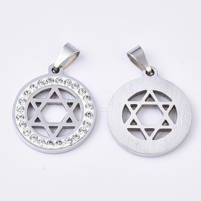 201 Stainless Steel Pendants STAS-N089-29P-1