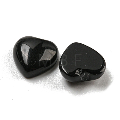 Natural Black Stone Cabochons G-H309-01-06-1