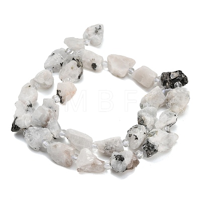 Raw Rough Natural Tourmalinated Quartz Beads Strands GG-CBA0B77-A13-01-1
