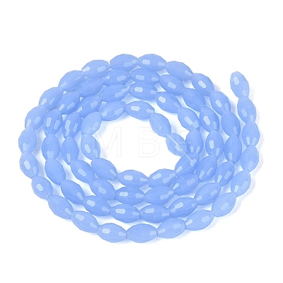 Imitation Jade Glass Beads Strands GLAA-N071-01A-B05-1