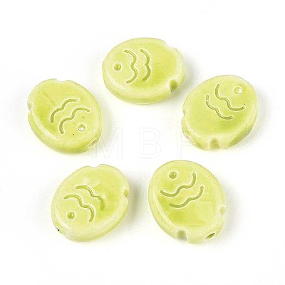 Handmade Porcelain Ceramic Beads PORC-T133-24I-1