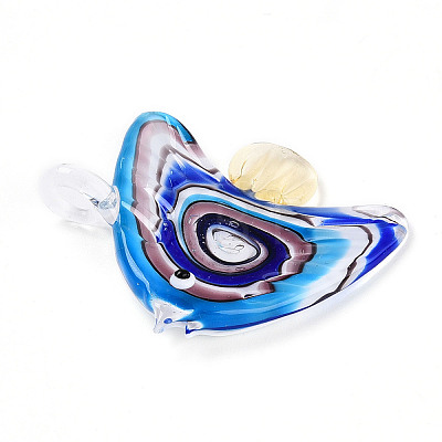 Handmade Lampwork Big Pendants LAMP-T023-06B-1