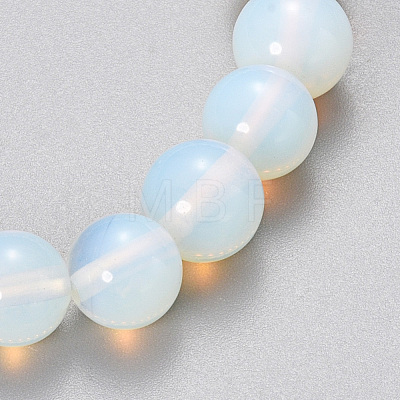 Synthetic Opalite Beaded Stretch Bracelets BJEW-Q692-47-8mm-1