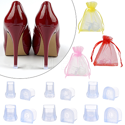 Gorgecraft 12Pair TPU High Heel Stoppers Protector FIND-GF0002-09B-1