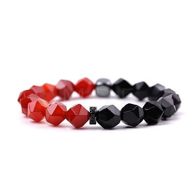 Black Onyx Stretch Bracelets PW-WG53FF8-01-1