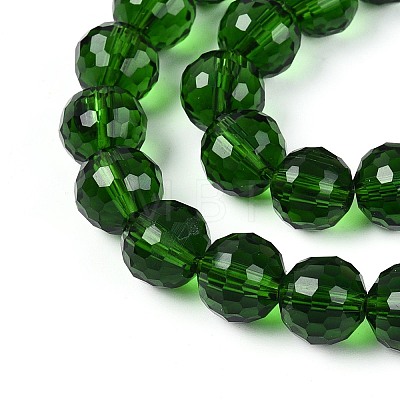 Transparent Glass Bead Strands GLAA-R095-8mm-29-1
