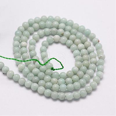 Natural Amazonite Beads Strands G-N0197-02-2mm-1