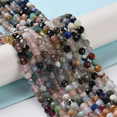 Natural & Synthetic Gemstone Beads Strands G-G048-A02-01-1