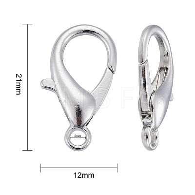 Zinc Alloy Lobster Claw Clasps E107-P-NF-1