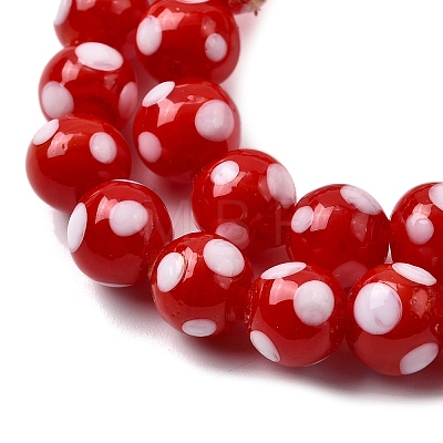 Handmade Lampwork Beads LAMP-D002-8mm-01A-1