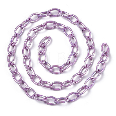 Acrylic Opaque Cable Chains PACR-N009-001E-1