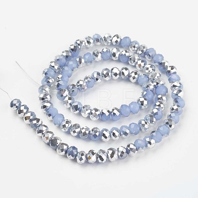 Electroplate Glass Beads Strands EGLA-A034-J4mm-M07-1