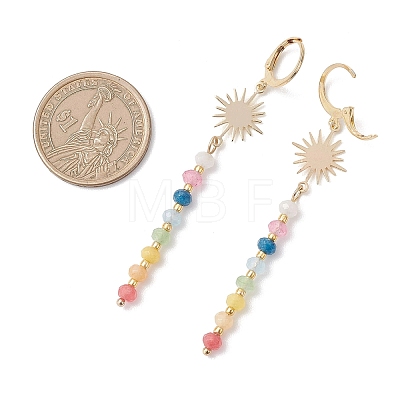 Sun Dyed Natural Malaysia Jade Hoop Earrings EJEW-JE06873-1