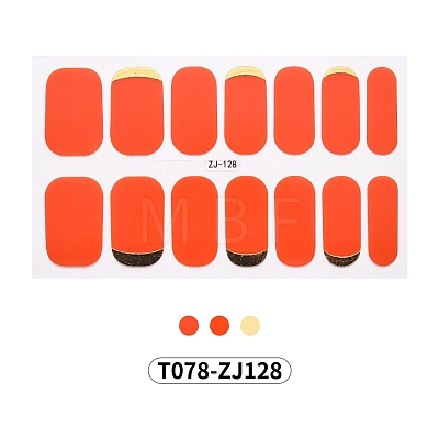 Full Wraps Nail Polish Stickers MRMJ-T078-ZJ128-1