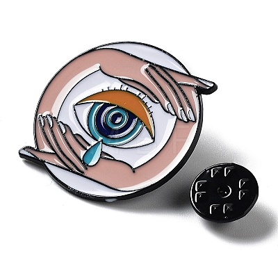 Evil Eye Theme Enamel Pins JEWB-B012-01B-1
