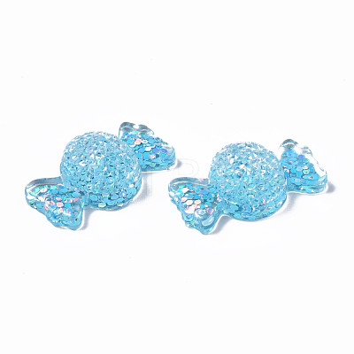 Transparent Resin Decoden Cabochons CRES-N034-15A-1