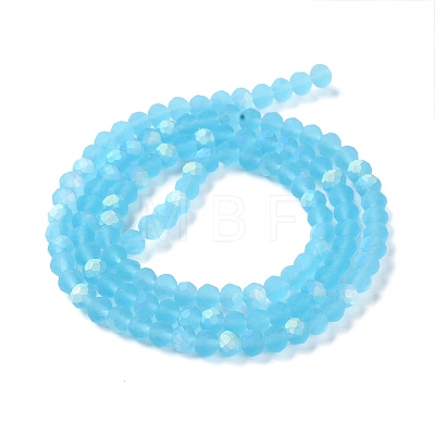 Transparent Glass Beads Strands EGLA-A044-T6mm-MB08-1