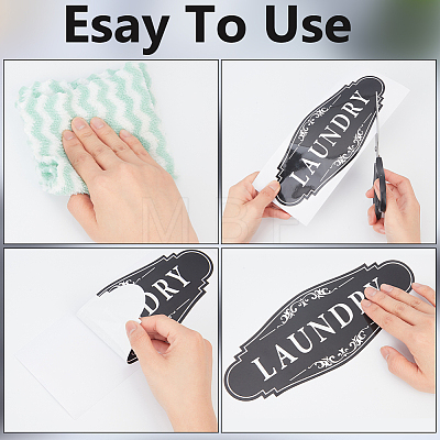 3Pcs 3 Styles PVC Self-adhesive Sign Label Paper DIY-CP0013-69-1
