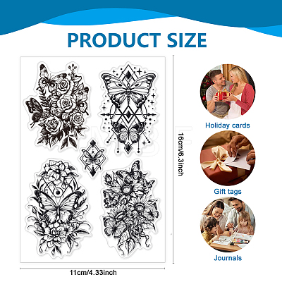 Custom PVC Plastic Clear Stamps DIY-WH0618-0002-1