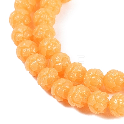 Synthetic Coral Carved Beads Strands CORA-C003-01B-1