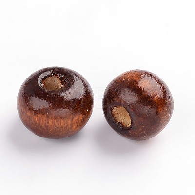 Dyed Natural Wood Beads WOOD-Q006-10mm-06-LF-1