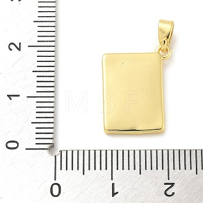 Spades Brass Enamel Pendants KK-G517-06G-01-1