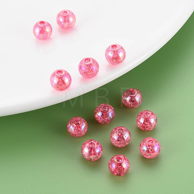 Transparent Crackle Acrylic Beads MACR-S373-66-L02-1