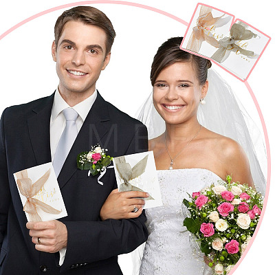 Gorgecraft 1 Set Wedding Vow Booklets Kits AJEW-GF0006-24-1